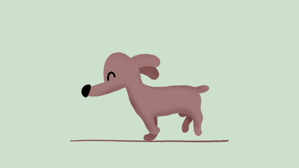 Animation eines Hundes